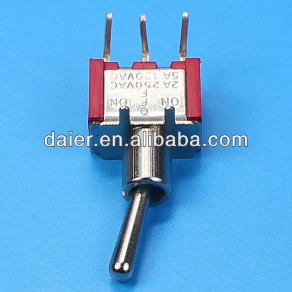 6V ~250V ON-ON or ON-OFF-ON 1 Pole Toggle Switch