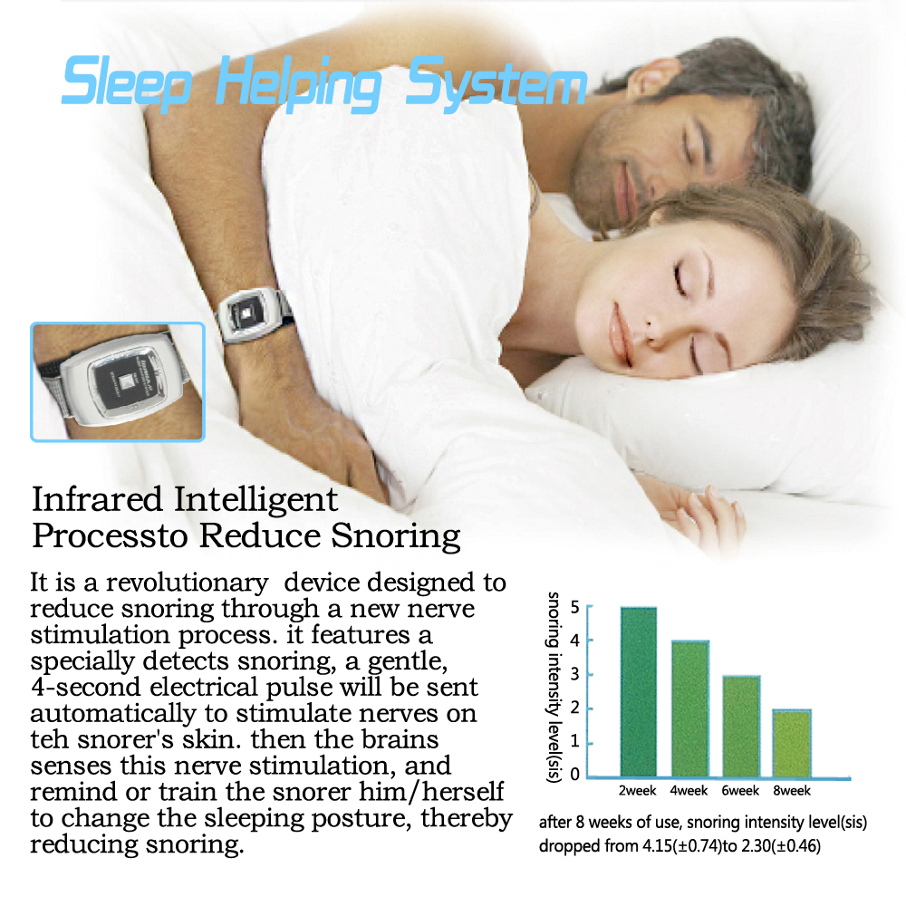 Snore Blocker Stopper Infrared Stop Snoring Wristband Help Sleeplessness For Health Care Tools