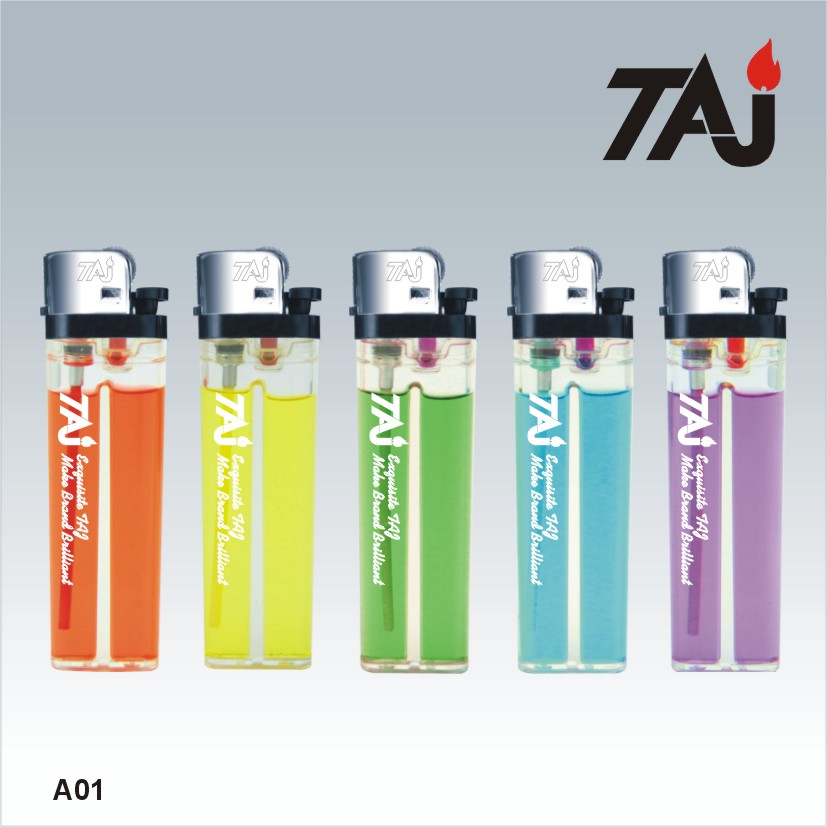 Canton Fair Hot-selling TAJ Brand printed plastic lighters