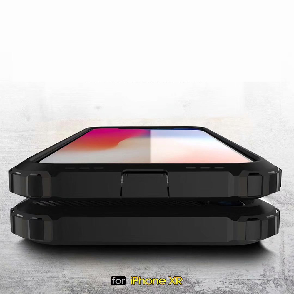 TPU+PC 2in1 drop Silicone Rubber Armor Hard case For Apple iPhone XR XS XS Max