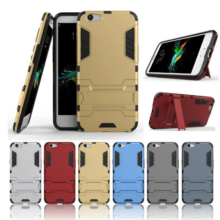 Hot sale shockproof hybrid case cover armor iron man Slim Armor TPU+PC phone case for OPPO R11s A57 A77