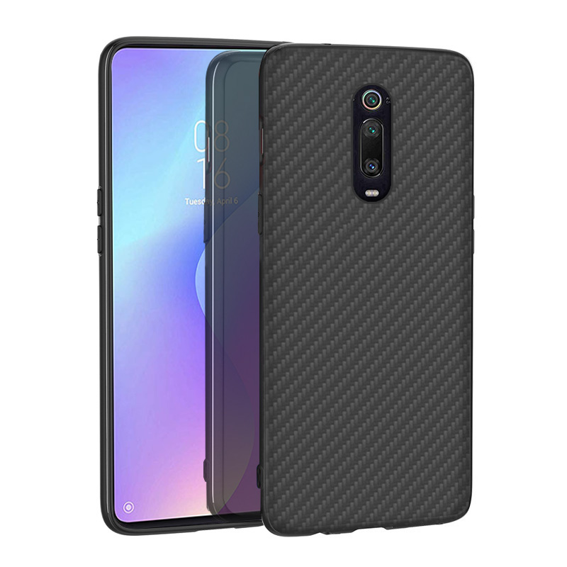 Matte Finish Carbon Fiber Textured Light Thin Shock Absorbing Bumper Skin hard case For Xiaomi mi 9T Pro