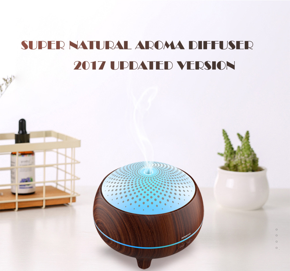 China shenzhen hidly supply 300ml wood grain portable hepa air essential oil purifier machine with reasonable price