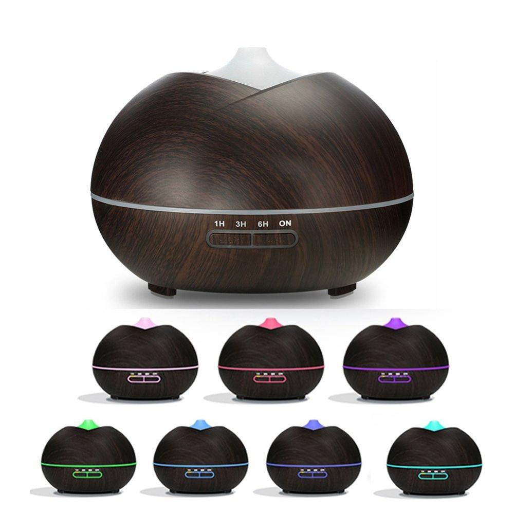 Unique Gift Idear Wood Grain Diffuser Aroma Industrial Air Purifier Humidifier with Timer Function