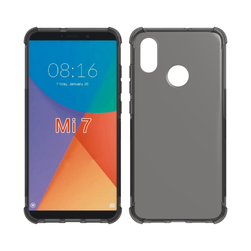 Transparent Shockproof soft Tpu cover case For Xiaomi Mi 7