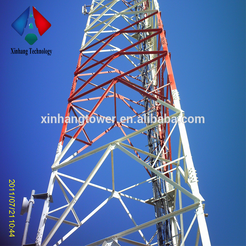 Huawei Kuwait 90m Telecom Lattice Tower Communication Tower Self supporting tower