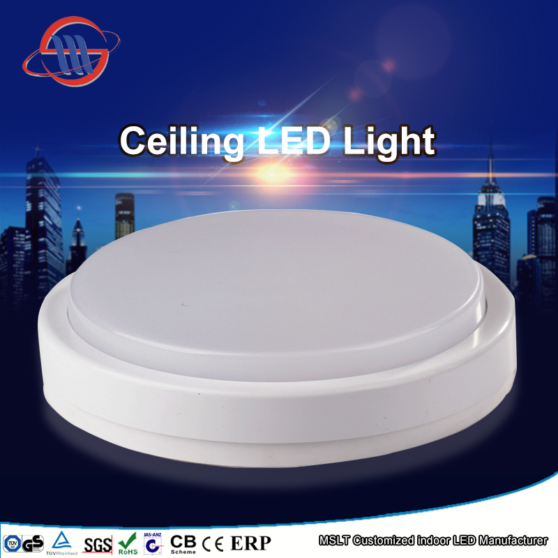 Mingshuai Factory 20W 100-240V Plastic Round Ceiling LED Light