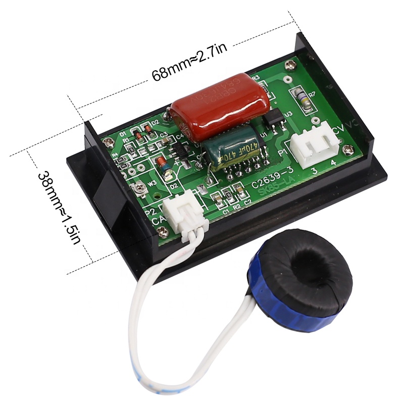 DL85 Digital LED Ammeter  0-60A  Amperimetro LED  Ammeter AC Meter Current Panel Meter