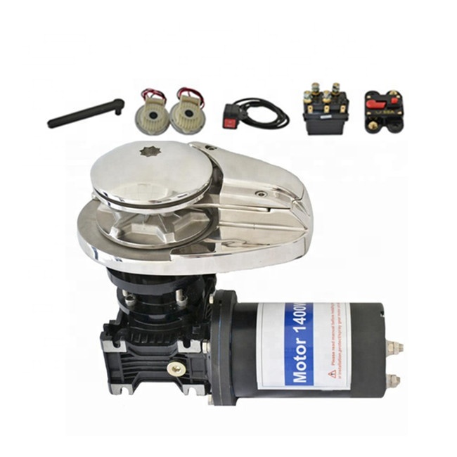 DC 12v 24v small boat gypsy anchor windlass without rope capstan drum JV411 for sale