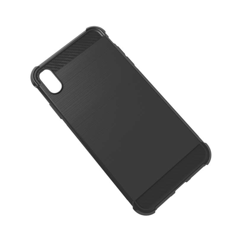 newstyle Carbon Fiber Cover soft Tpu Brushed case For Iphone XS XS Max