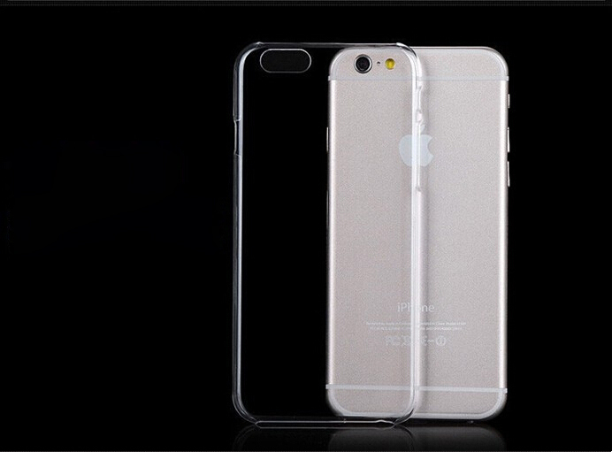 Transparent clear pc case for iphone 6s hard back cover case