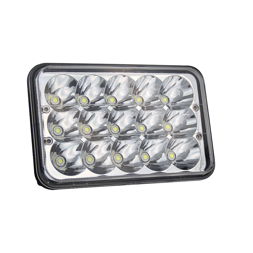 Wholesale Auto Parts Offroad Square  4x6  LED Headlight for truck Motor Headlamp h4 high low beam LED Driving Lamp