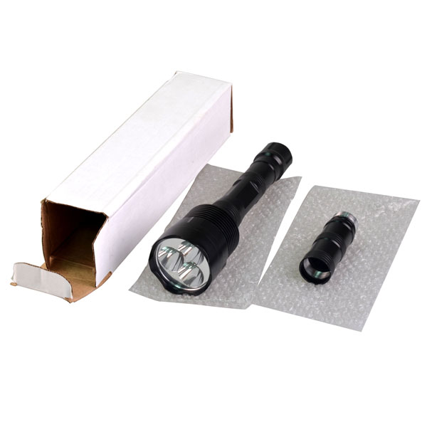 Wholesale 10 Pcs 3800LM TR-3T6 5M 3 x XM-L T6 LED Flashlight Torch 3x18650 or 2x18650 Rechargeable Battery