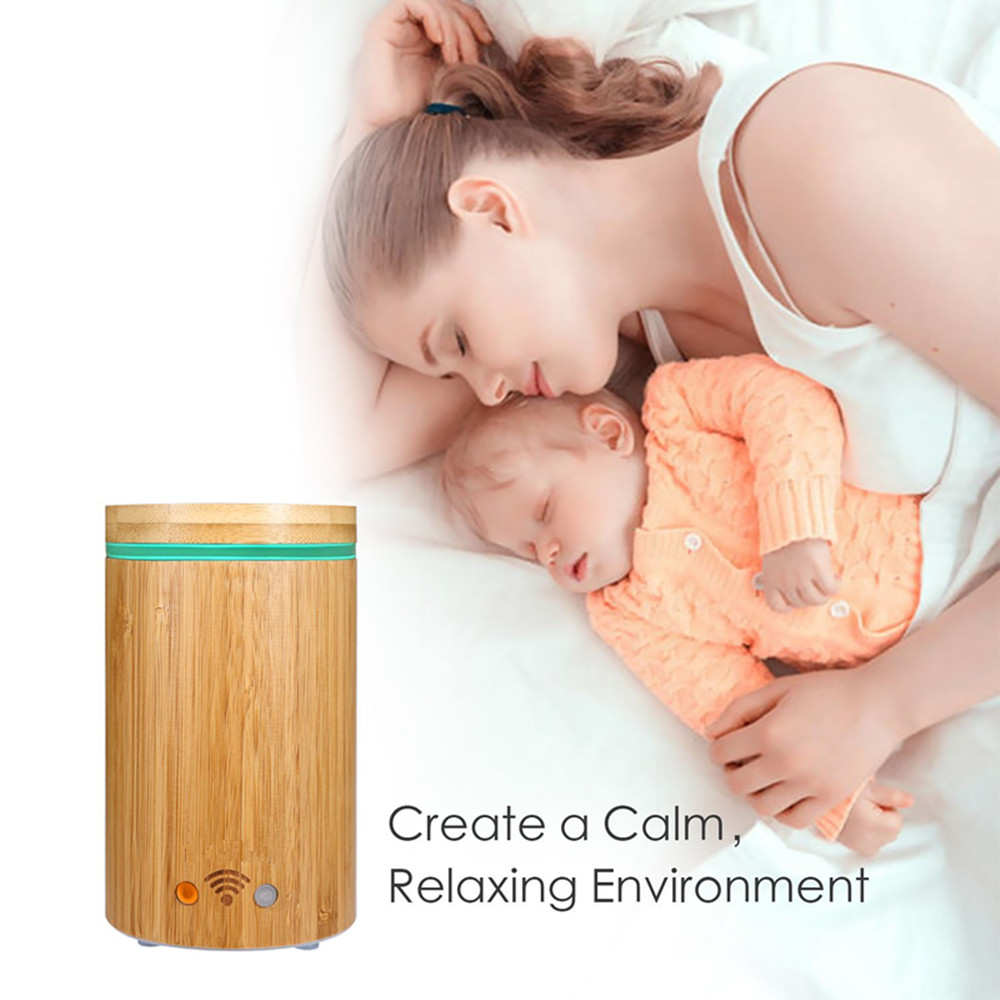 Real Bamboo Ultrasonic Aroma Diffuser Essential Oil Diffuser Bamboo