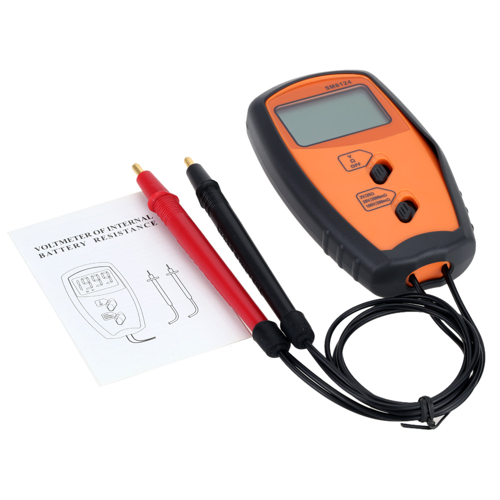 SM8124 0-100V Battery Measurement Tool Portable Battery Internal Resistance Voltage Meter Voltmeter Diagnostic-Tool for Battery