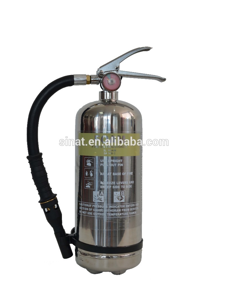 Filled Stainless steel foam fire extinguisher