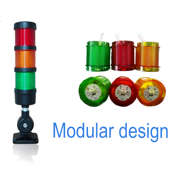 ONN-M4F Modular Design Multi-color Led Signal Tower Light 1-5 layers RYGBW