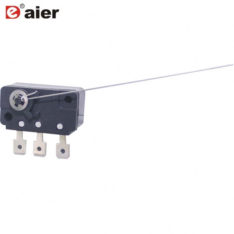 16A 250VAC Single Pole 3 Pin Coin Micro Switch With Long Lever