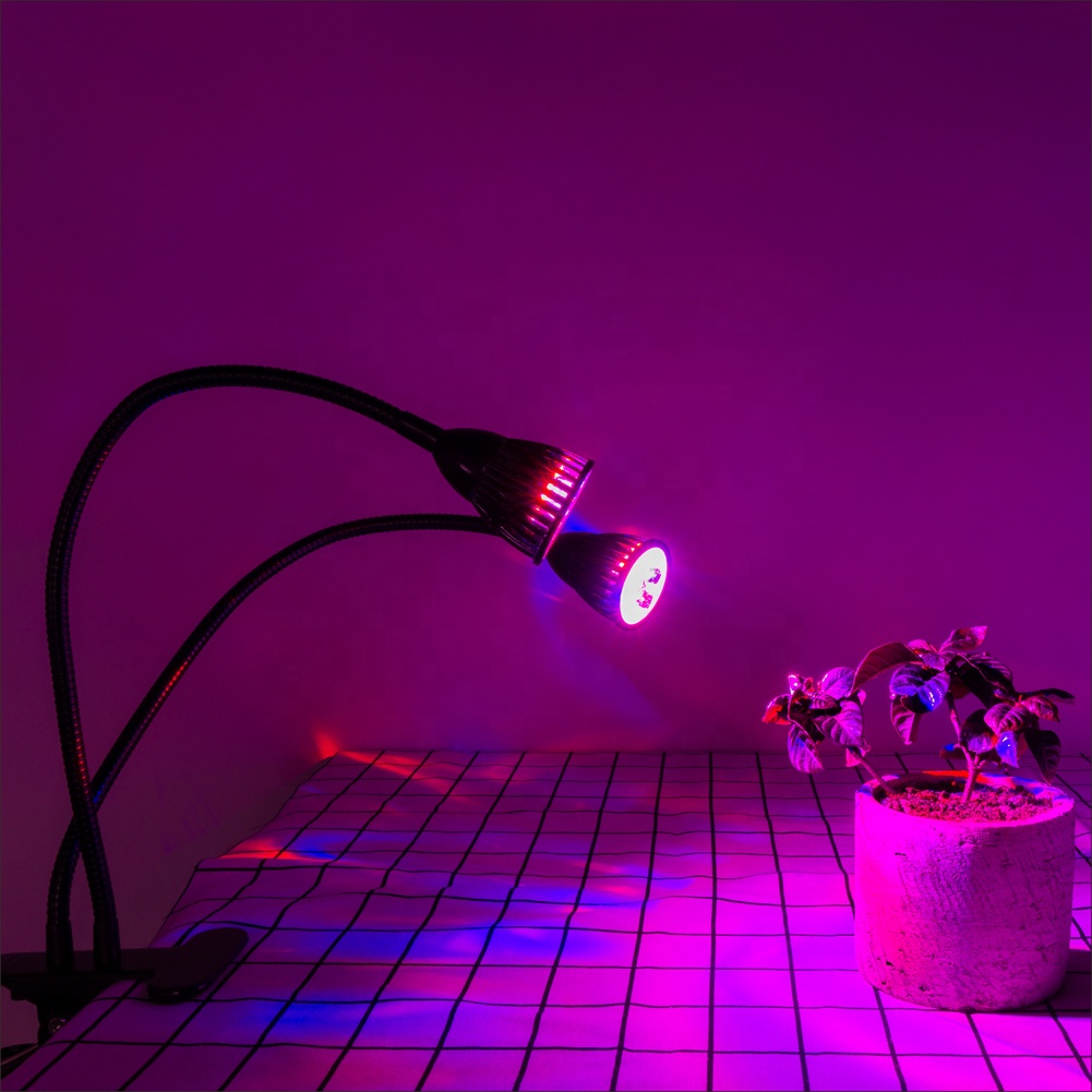 Full Spectrum Dimmable Timing Switch Red/Blue LED Grow Table Light for Indoor Plants