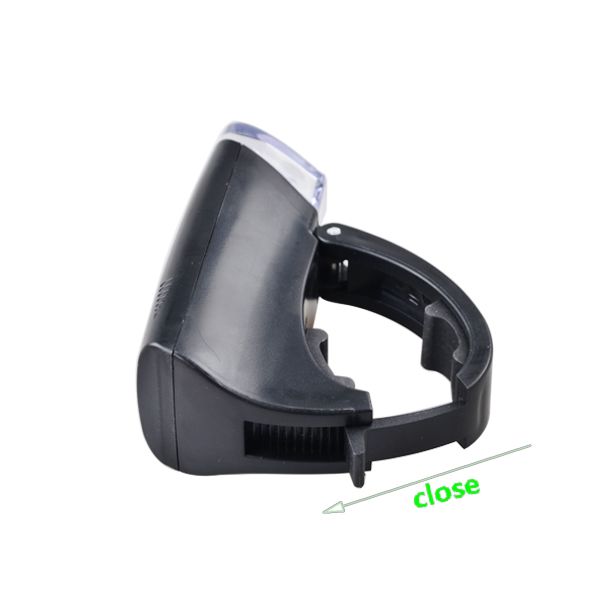 AA Dry Battery Powered Plastic Body Bike Front Light