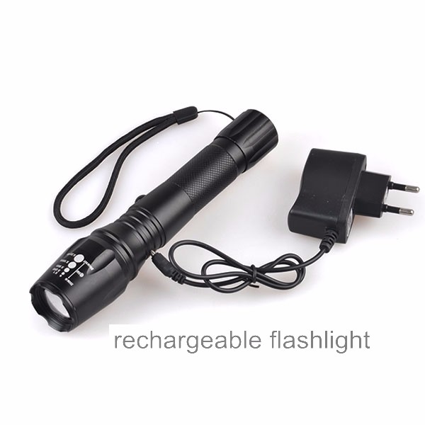 XM-L T6 Zoomable USB Powerful Shadowhawk X800 Geepas Q250 Tactical Led Flashlight