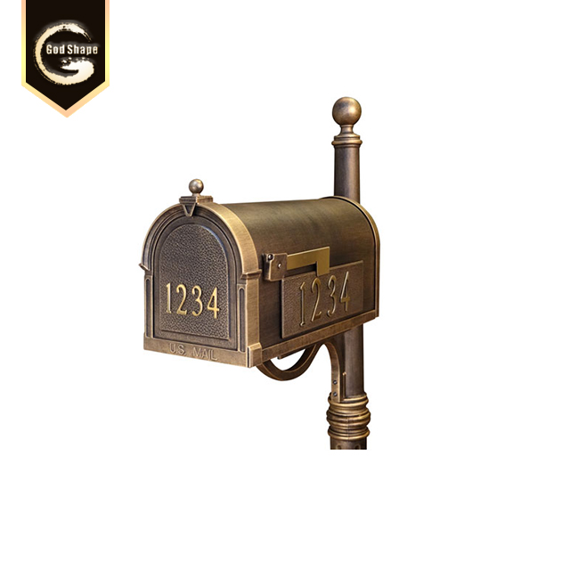 High quality wholesale modern waterproof durable wall mount colorful metal newspaper mailbox