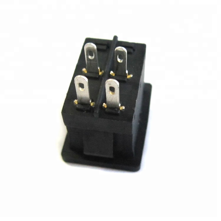 Factory price free sample kcd3 6a illuminated rocker switch 4 pin on off