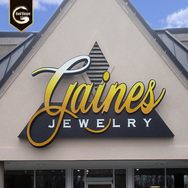 Customized led channel letters outdoor store signage 3d acrylic logo sign shop front sign