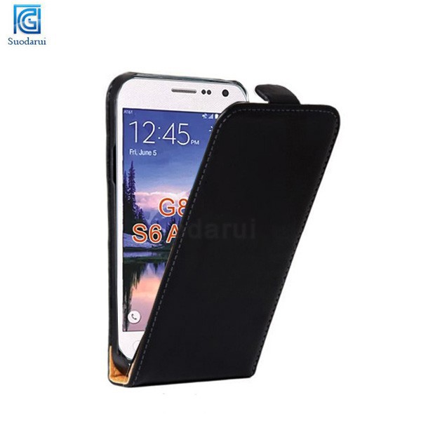 For Samsung Galaxy S6 Active G890 Ultra Slim Flip Luxury Leather Cover Case