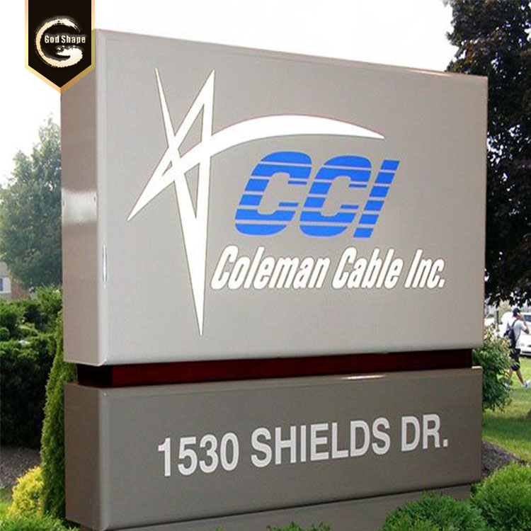 Outdoor door Church building side use Monument pylon freestanding signage directional and wayfining sign