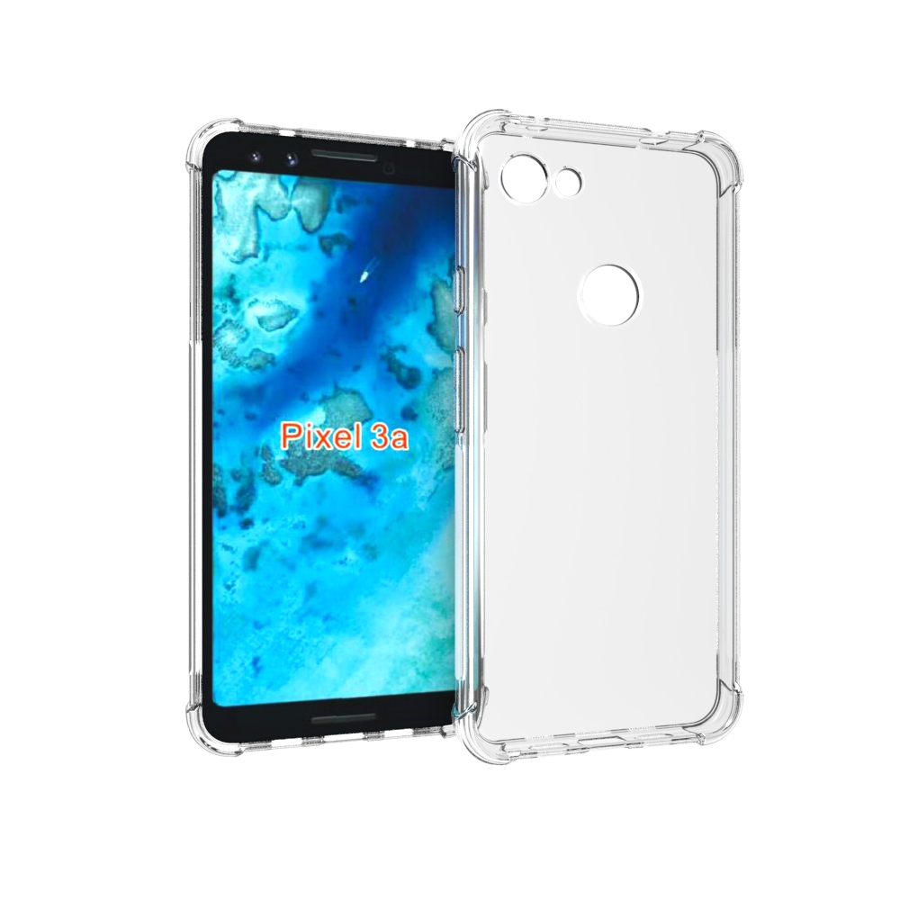 Transparent Shockproof soft  case For Google Pixel 3A Tpu cover