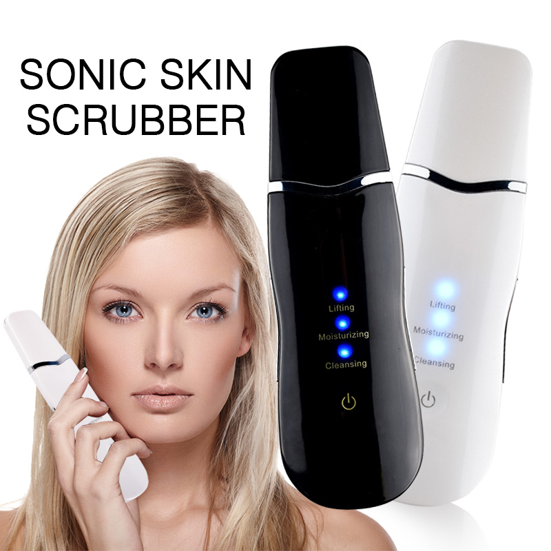 Ultrasonic Deep Face Cleaning Machine Skin Scrubber Remove Dirt Blackhead Reduce Wrinkles and spots Facial Whitening Lifting