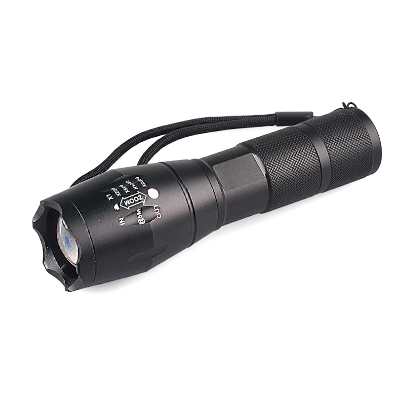 Hot sell XML T6 Zoom High Power 1850 battery T6 LED Tactical Flashlight