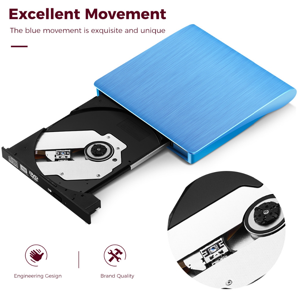 High Quality oem portable dvd-rw,slim dvd burner, usb external dvd writer