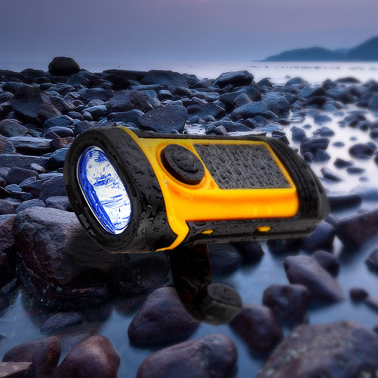 China Products Waterproof Solar Power Dynamo Emergency Solar Hand Crank Portable Lantern Flashlight