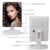 22 LED Touch Screen Makeup Mirror Lights Adjustable Countertop 180 Rotating