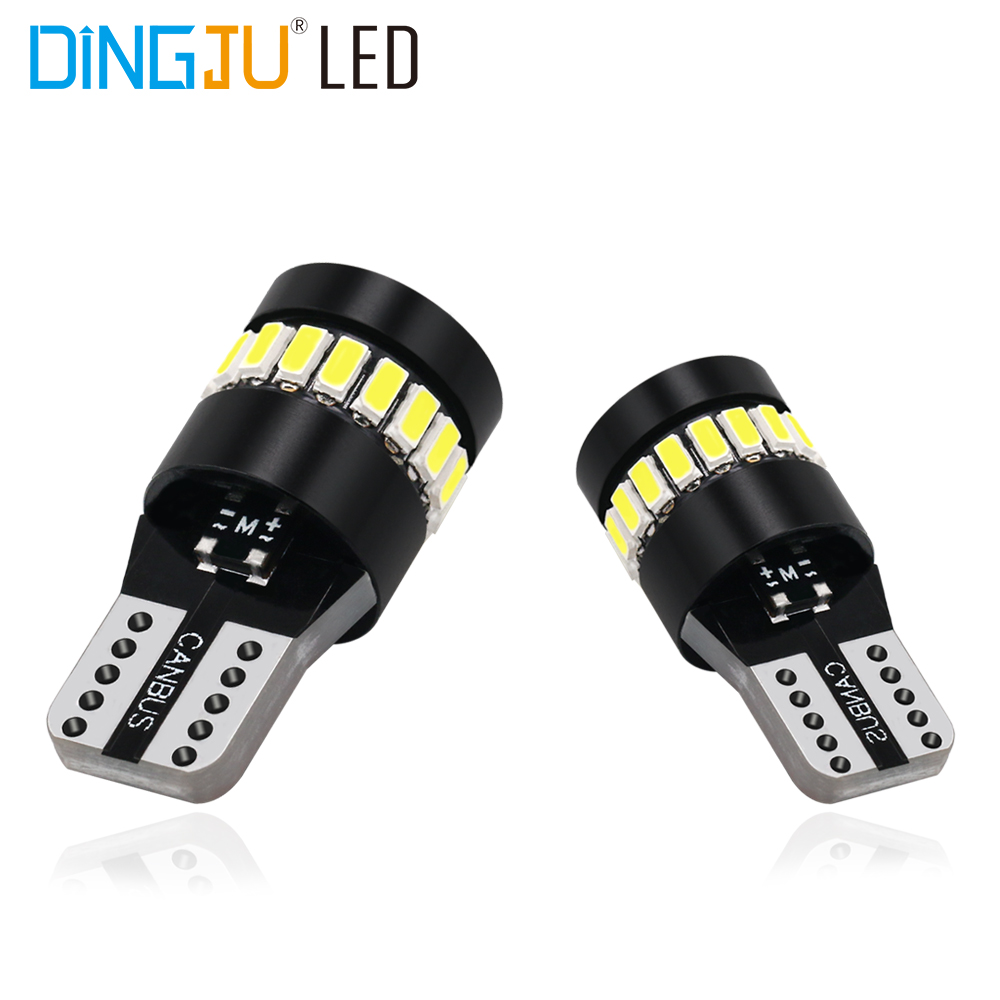 Factory Direct Sale T10 W5w 18smd 3014 1smd 3030 194 Led Auto Bulb 12v Interior Plate Light Reading Lamp  Cool White Cheap Price