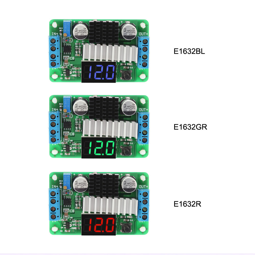 Digital DC-DC 3.5-30V 100W Boost Step-up Module Converter Power Supply Module LED Voltmeter Display