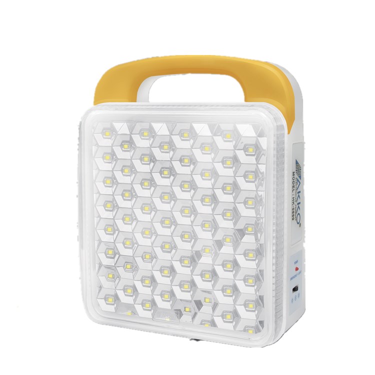 hot sale yellow  solar portable led recgargeable emergency light for camping