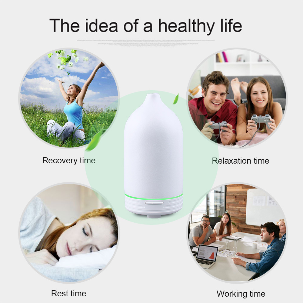 USA Hot Sale Ceramic Aroma Lamp Ceramic Flower Aroma Diffuser