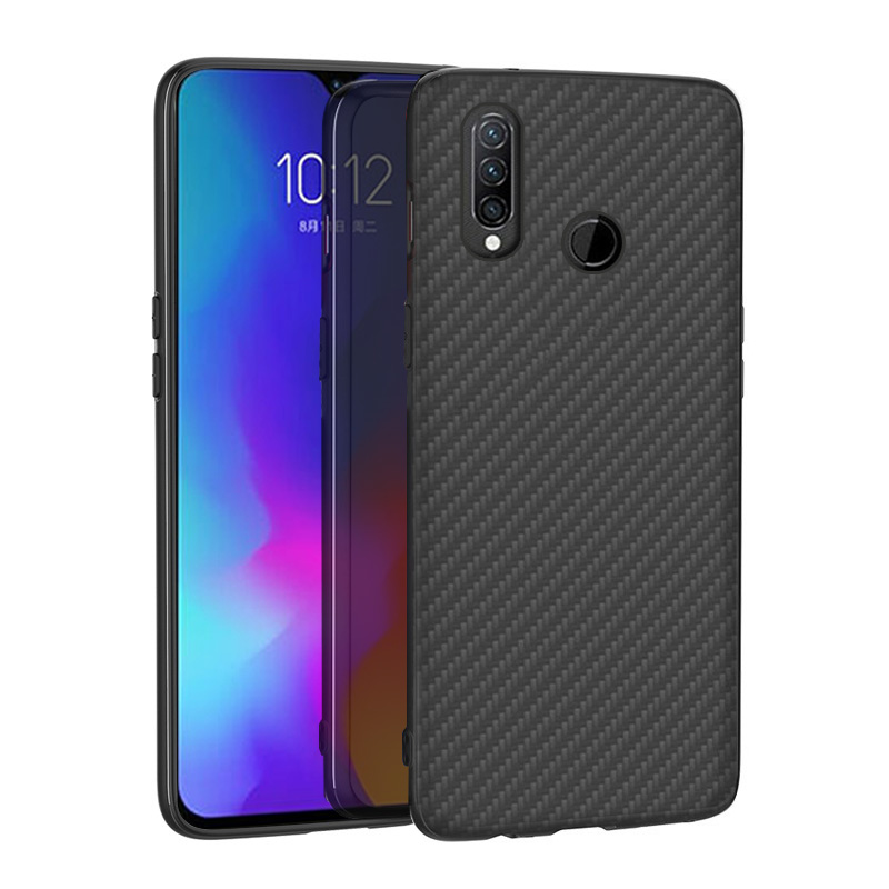 Matte Finish Carbon Fiber Textured Light Thin Shock Absorbing Bumper Skin hard case for Lenovo Z6 Youth