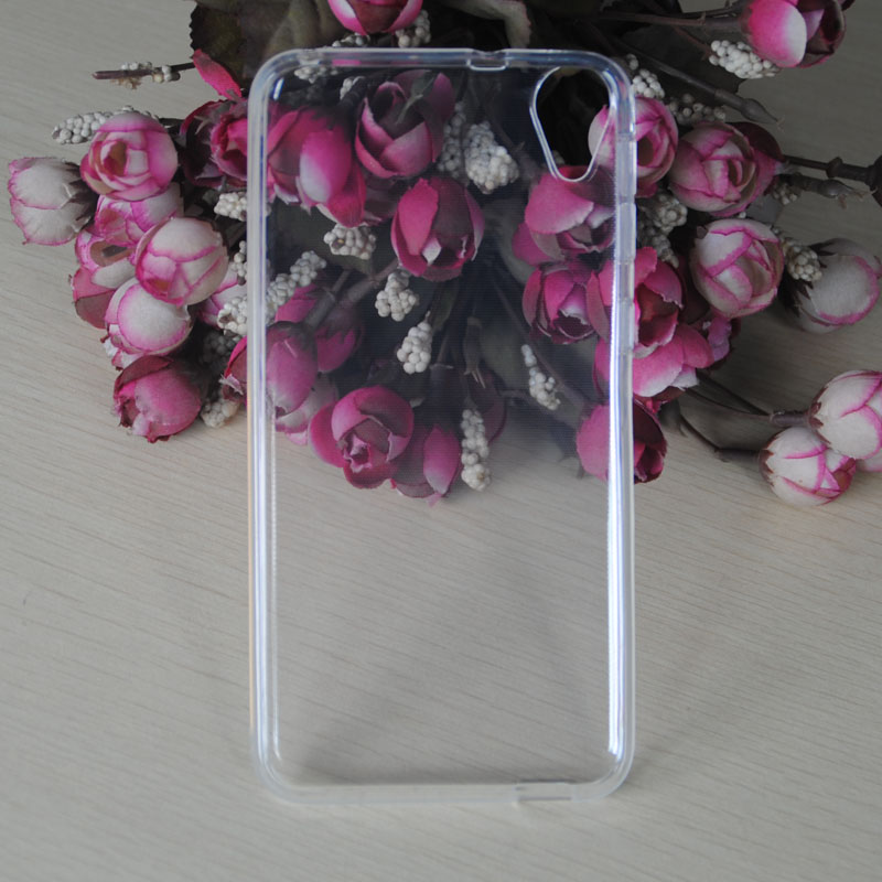 High quality 1.3mm Transparent tpu case for Htc Desire 820T flexible gel Clear case