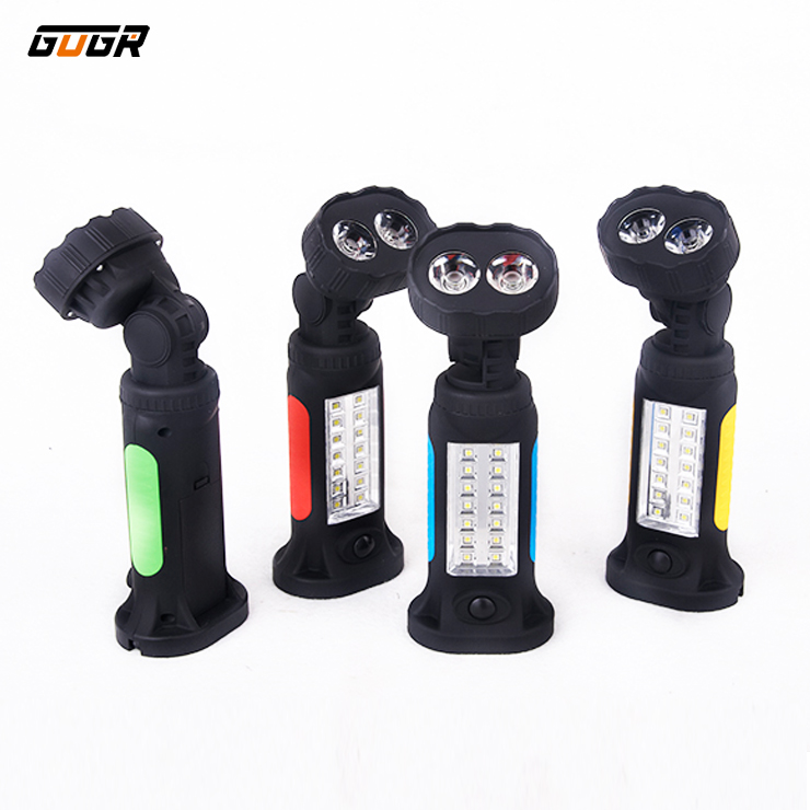 Promotional Hot Sale LED 4*AAA Flashlight Magnetic Torch Light SMD Work Light