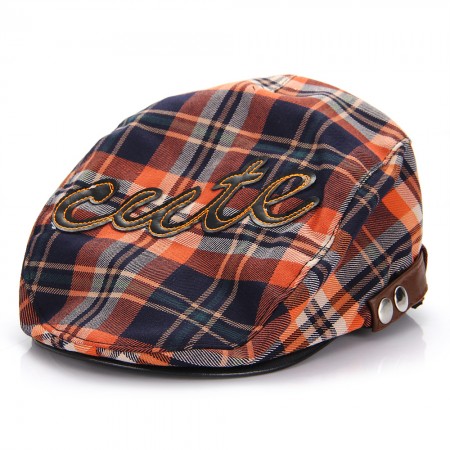 L'alysse Cute Baby Boys Girls Cotton Cap Hat Beret Orange