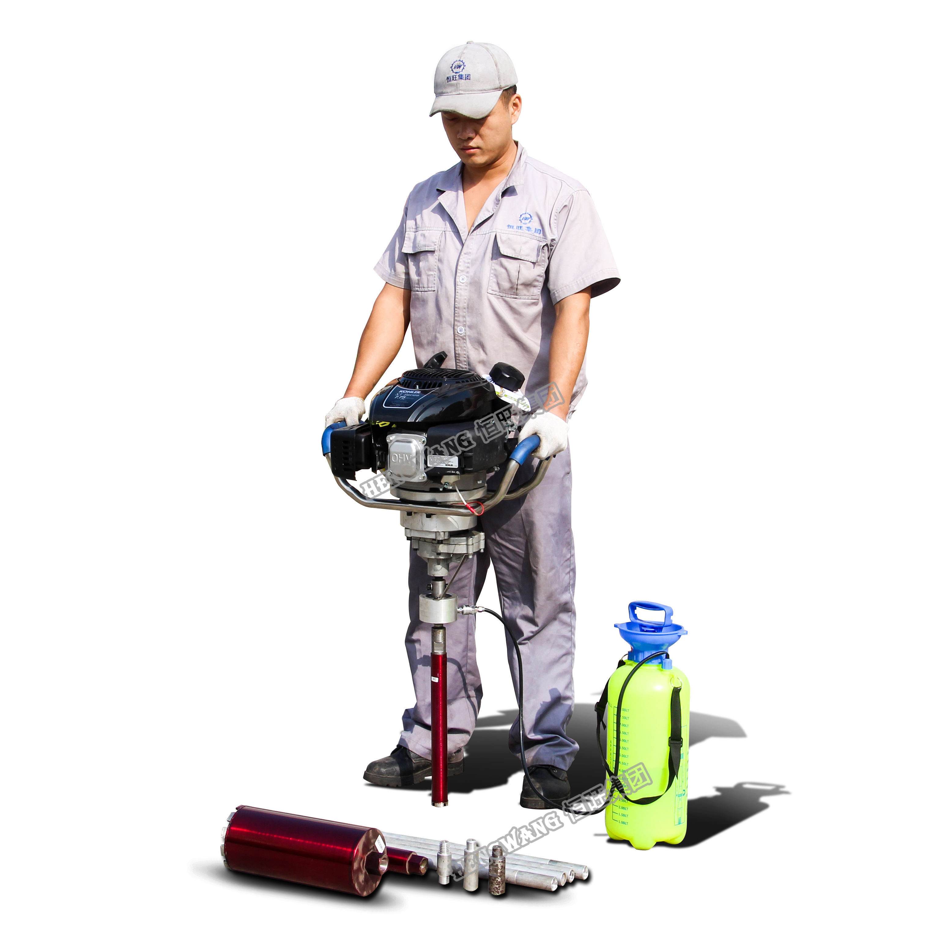 30m depth light weight geological core drilling rig for river sampling
