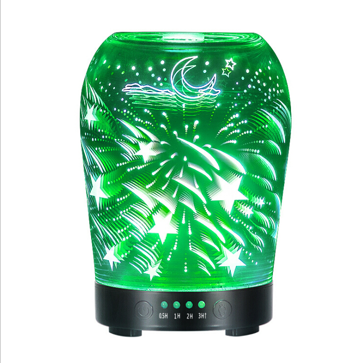 Electric Essential Oil Glass Bottle 100ml Round Glass Diffuser Bottles