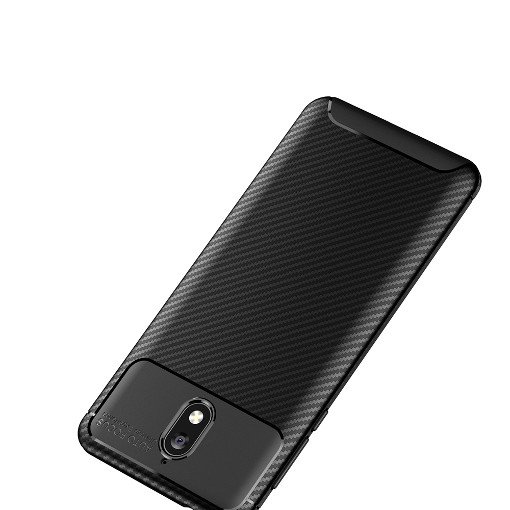 Carbon Fiber 360 Protective phone case For Nokia 3.1 TPU Silicone back cover case