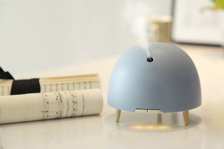 200ml Bamboo Fiber Helmet Shape Ultrasonic Aroma Diffuser-High Quality, Factory Price Best Humidifier for Christmas Gift