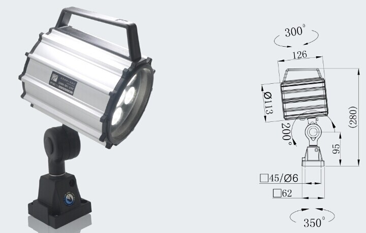 CE&FCC 24V/220V ONN-M1 LED Short Arm Machine Tool Lights