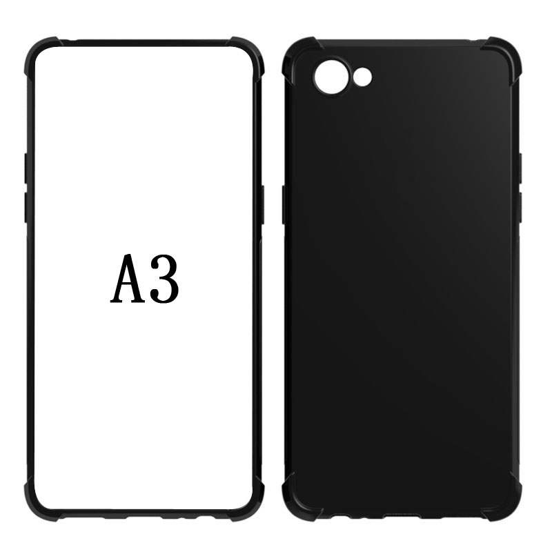 Transparent Shockproof soft Tpu cover case For OPPO A3
